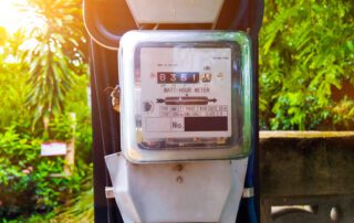 smart meter in wooded area to explain risks