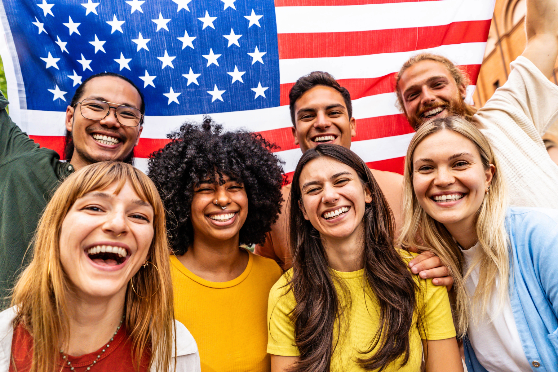 American citizens celebrating 250th anniversary