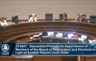 Board of Commissioners discussion for Board of Registration and Elections