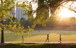 People in Atlanta park to represent quality of life